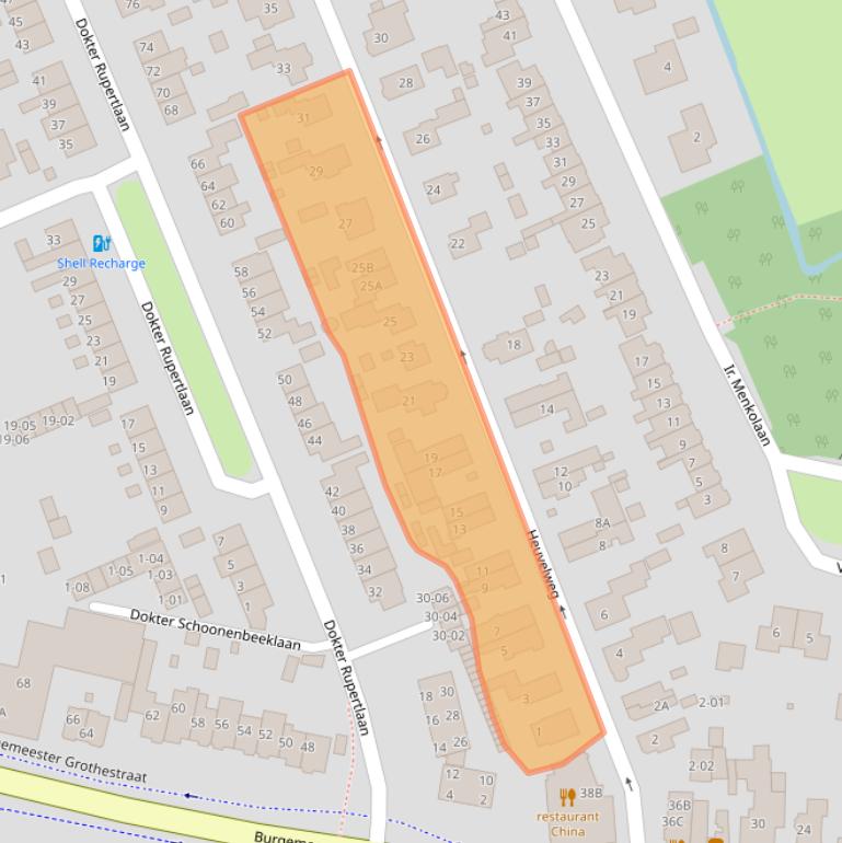 Kaart van postcodegebied 3761XL.