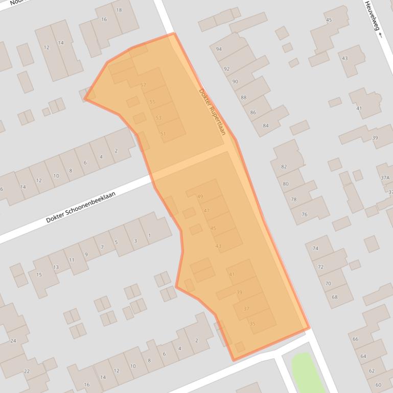 Kaart van postcodegebied 3761XS.