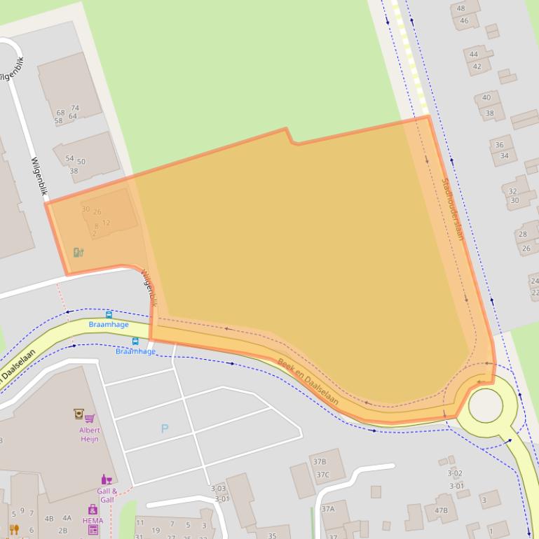 Kaart van postcodegebied 3761ZD.