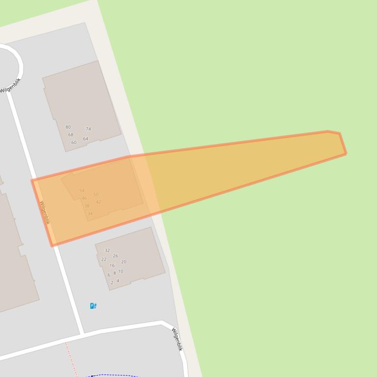 Kaart van postcodegebied 3761ZE.