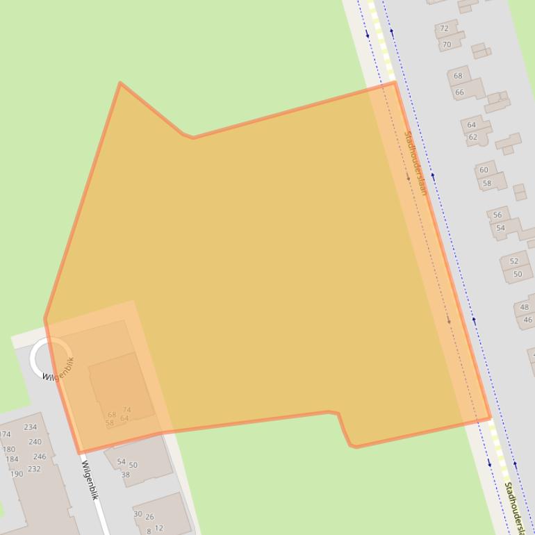 Kaart van postcodegebied 3761ZG.