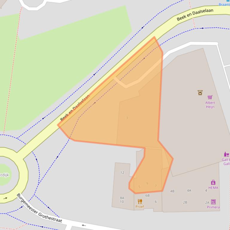 Kaart van postcodegebied 3761ZH.