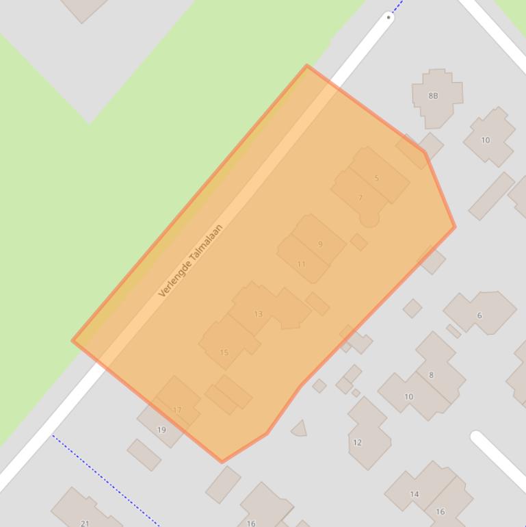 Kaart van postcodegebied 3762AA.