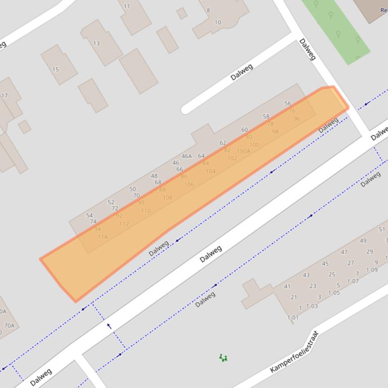 Kaart van postcodegebied 3762AM.