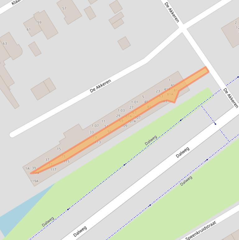 Kaart van postcodegebied 3762AP.