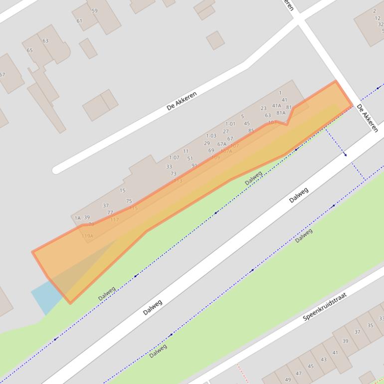 Kaart van postcodegebied 3762AR.