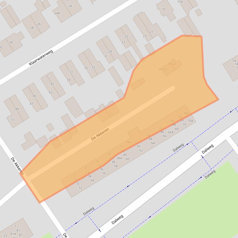 Kaart van postcodegebied 3762AS.