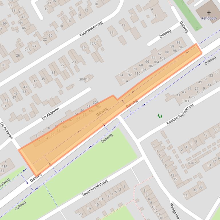 Kaart van postcodegebied 3762AT.