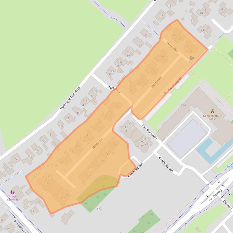 Kaart van postcodegebied 3762AZ.