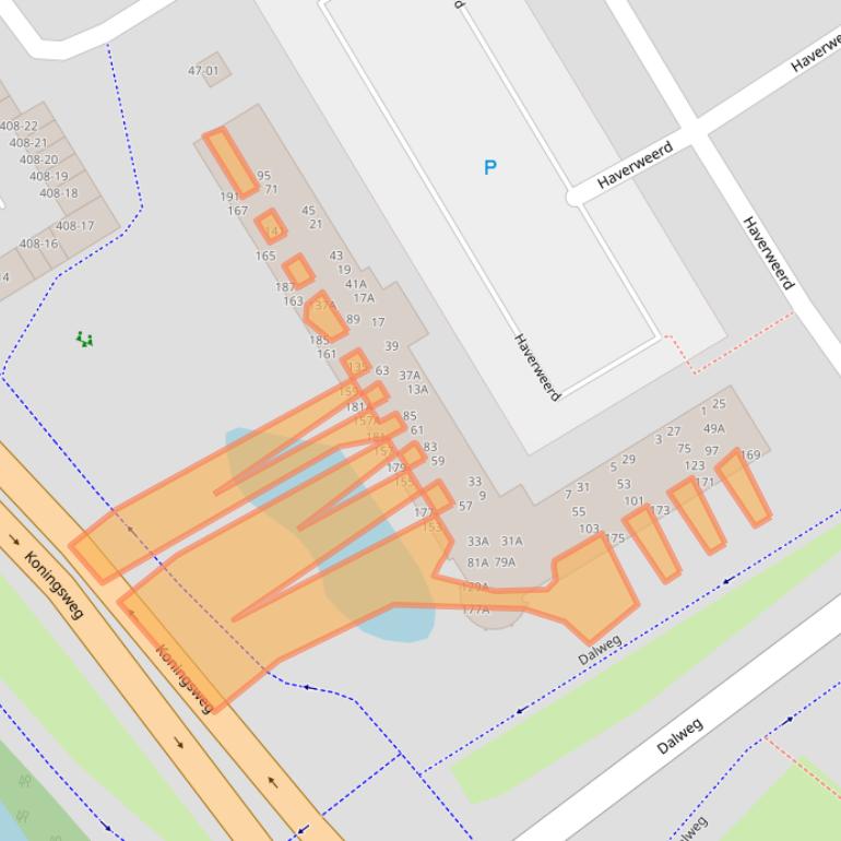 Kaart van postcodegebied 3762BE.