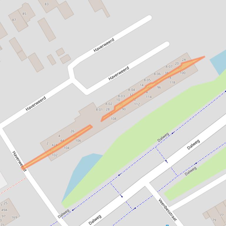 Kaart van postcodegebied 3762BK.