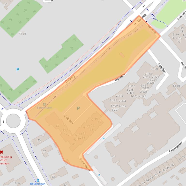 Kaart van postcodegebied 3762BR.