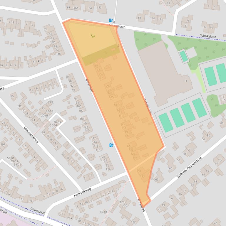 Kaart van postcodegebied 3762CC.