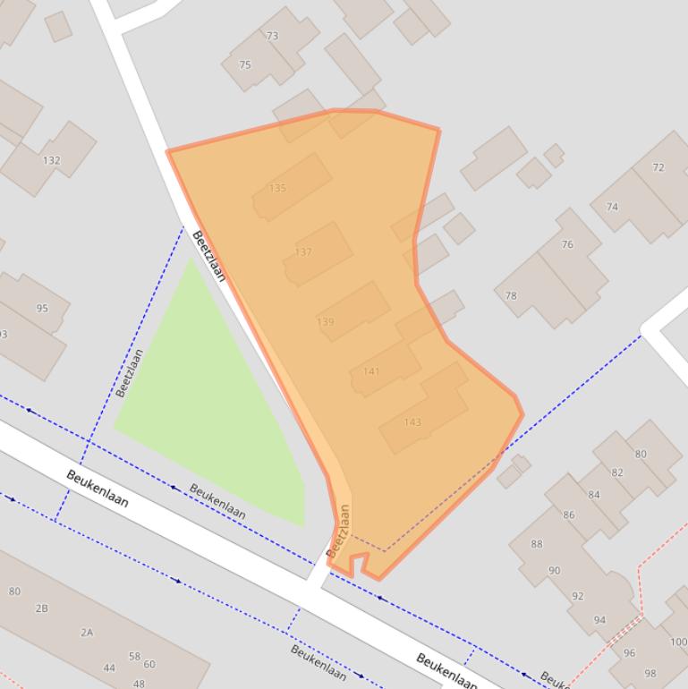 Kaart van postcodegebied 3762CD.