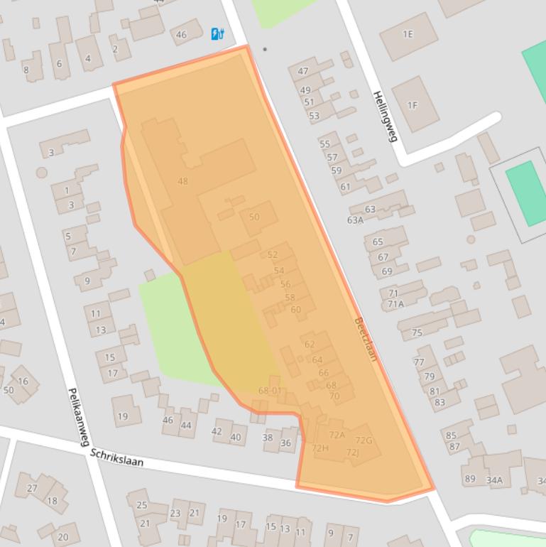 Kaart van postcodegebied 3762CG.