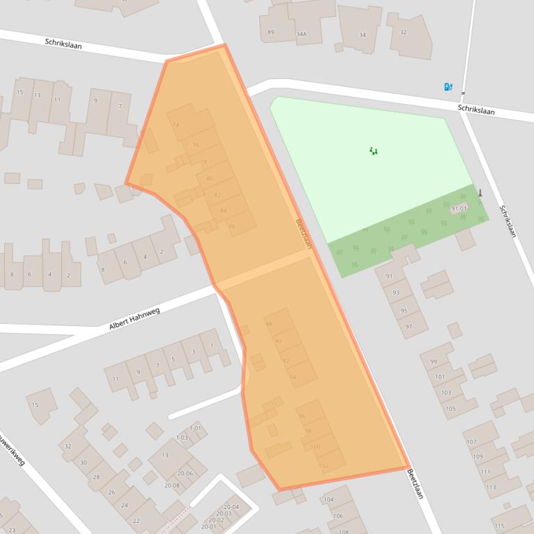 Kaart van postcodegebied 3762CH.