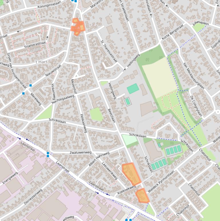 Kaart van postcodegebied 3762CJ.