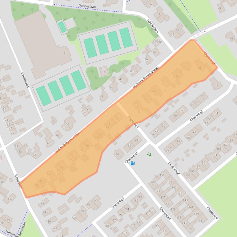 Kaart van postcodegebied 3762CL.