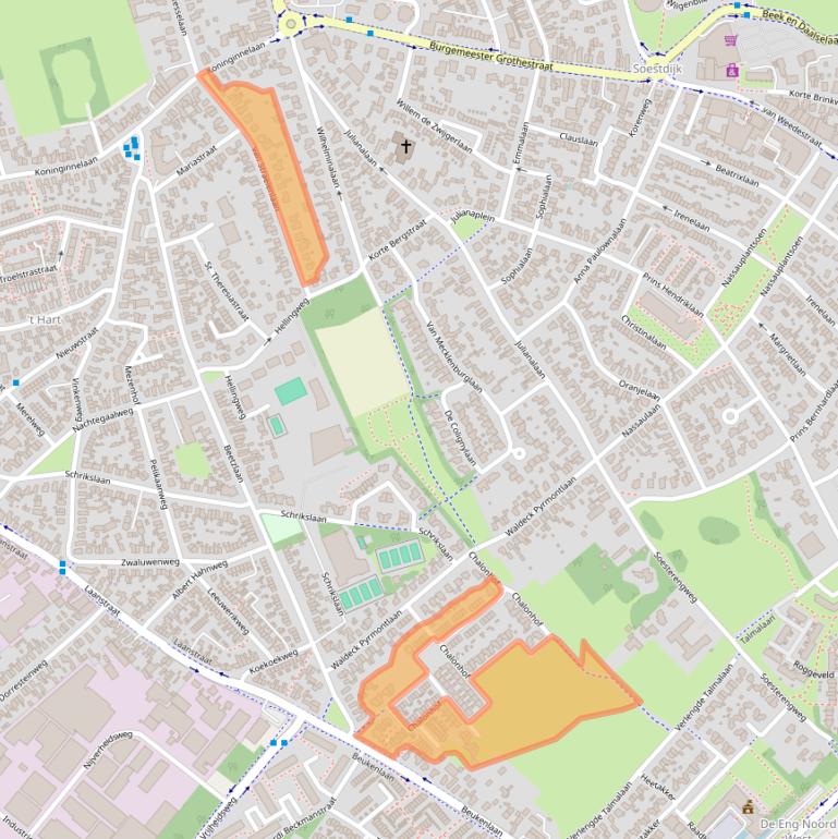 Kaart van postcodegebied 3762CS.