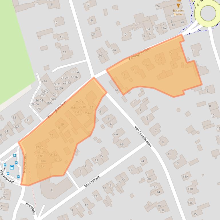 Kaart van postcodegebied 3762DA.