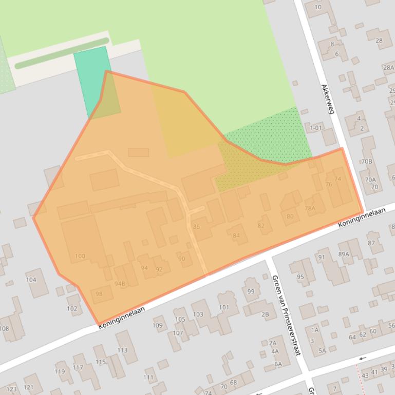 Kaart van postcodegebied 3762DH.