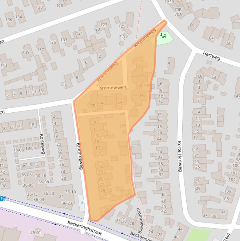 Kaart van postcodegebied 3762DN.