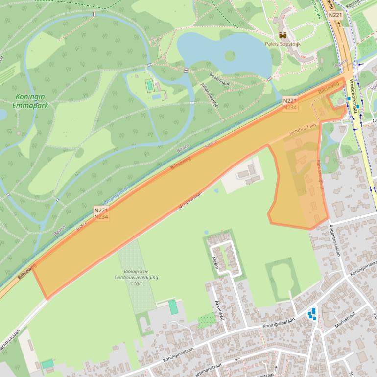 Kaart van postcodegebied 3762DT.