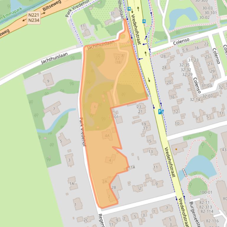 Kaart van postcodegebied 3762DV.