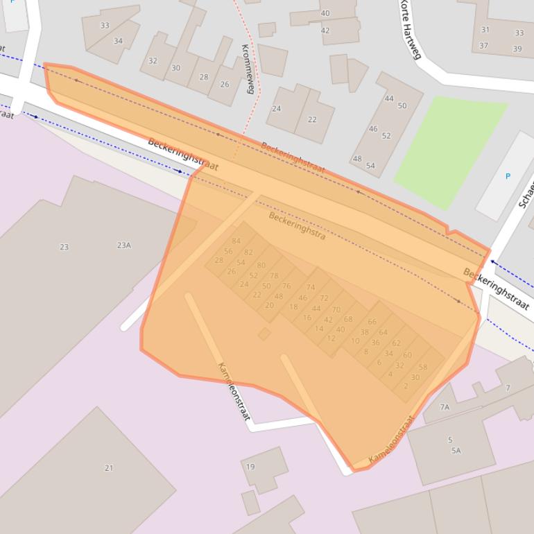 Kaart van postcodegebied 3762EJ.