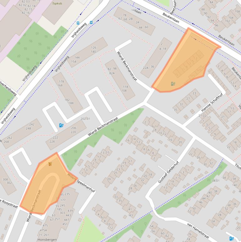 Kaart van postcodegebied 3762GA.