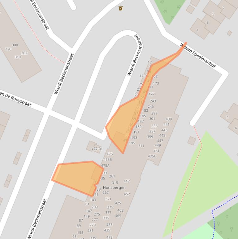 Kaart van postcodegebied 3762GB.