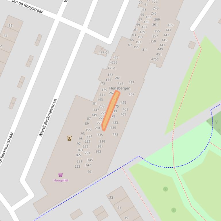 Kaart van postcodegebied 3762GJ.