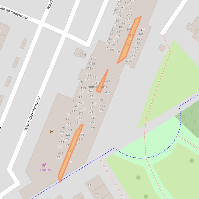 Kaart van postcodegebied 3762GK.
