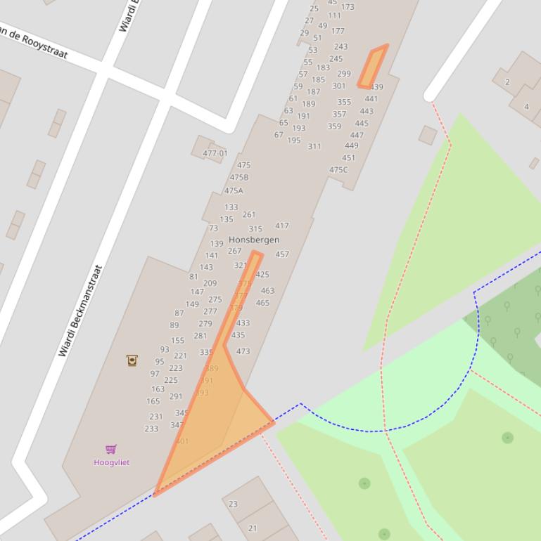 Kaart van postcodegebied 3762GL.