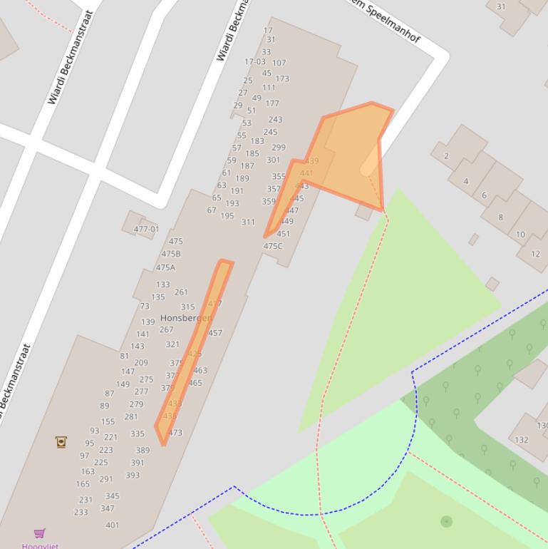 Kaart van postcodegebied 3762GM.