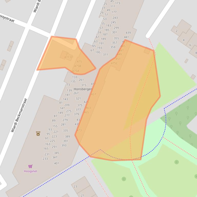 Kaart van postcodegebied 3762GN.