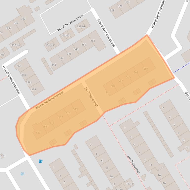 Kaart van postcodegebied 3762GR.