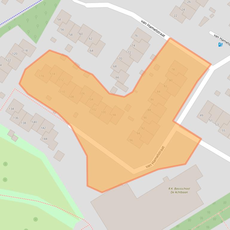 Kaart van postcodegebied 3762JG.