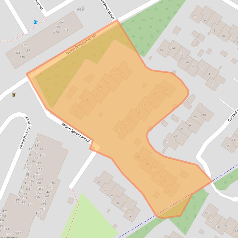 Kaart van postcodegebied 3762JN.