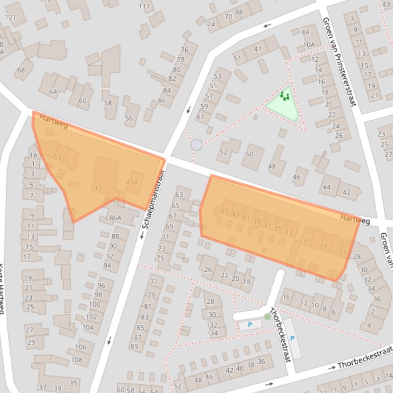 Kaart van postcodegebied 3762SC.