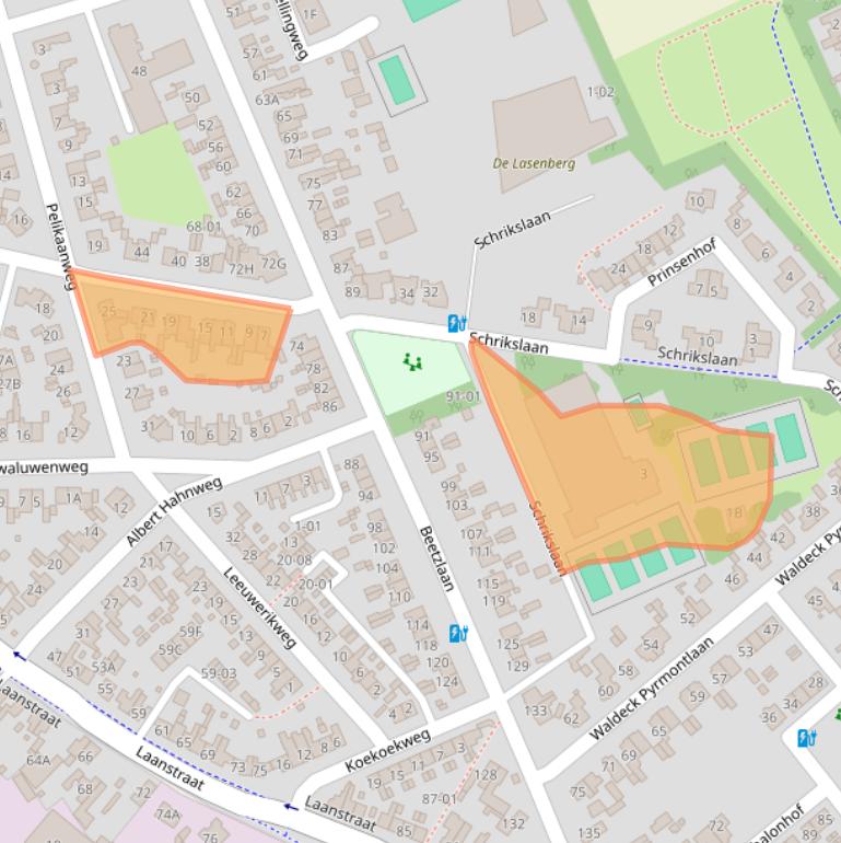 Kaart van postcodegebied 3762TA.