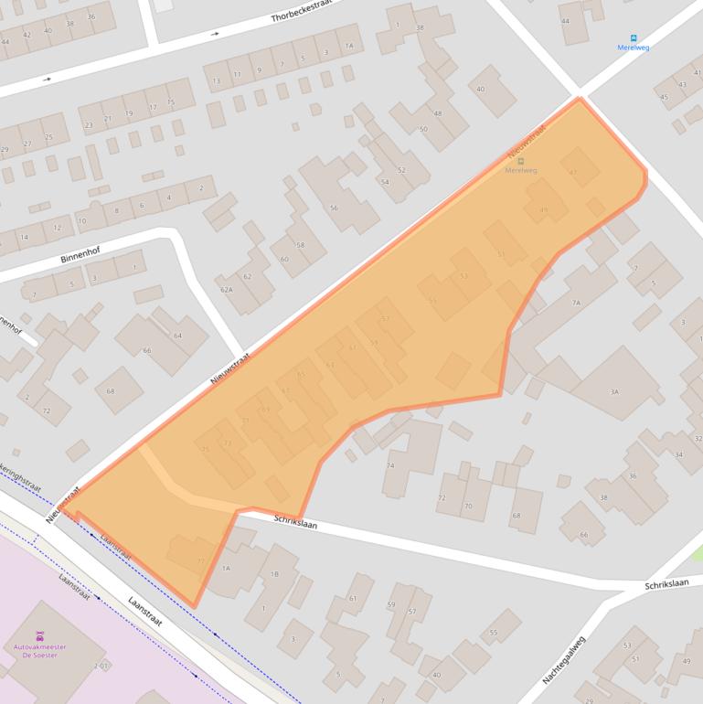 Kaart van postcodegebied 3762TN.