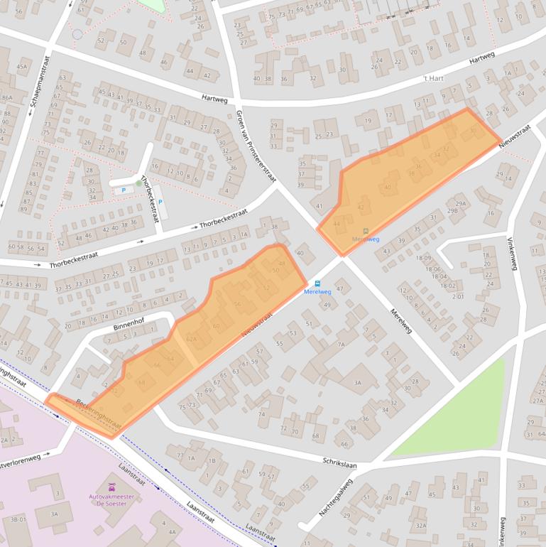 Kaart van postcodegebied 3762TR.