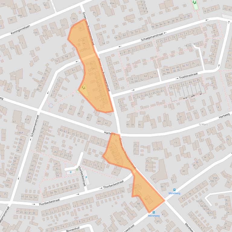Kaart van postcodegebied 3762TT.