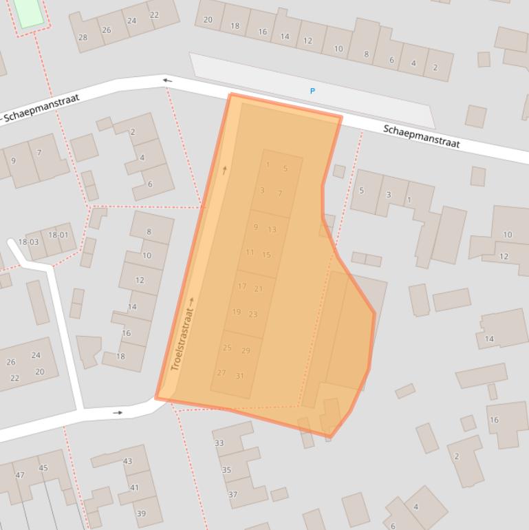 Kaart van postcodegebied 3762TV.