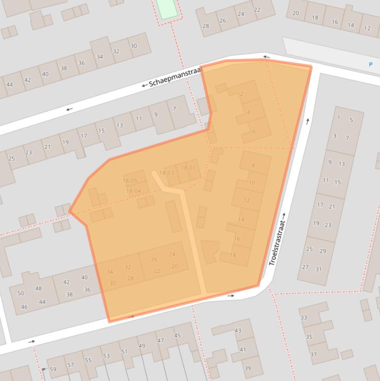 Kaart van postcodegebied 3762TX.