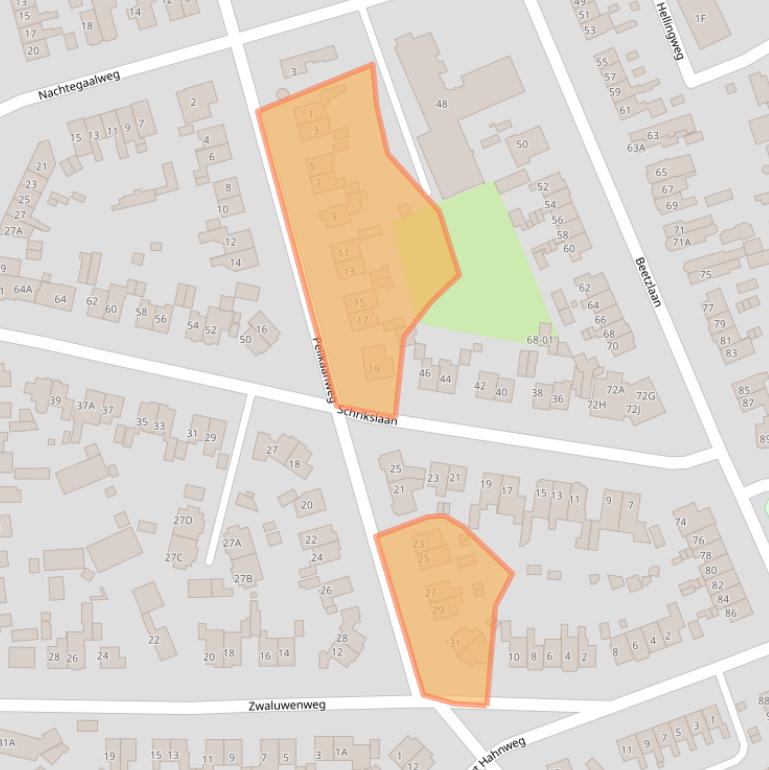 Kaart van postcodegebied 3762VA.