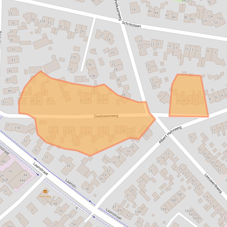 Kaart van postcodegebied 3762VC.