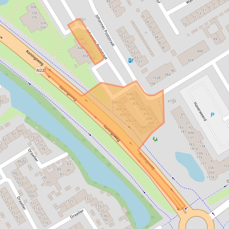 Kaart van postcodegebied 3762VX.