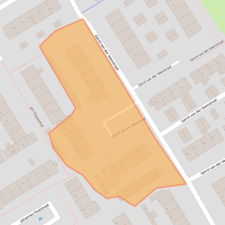 Kaart van postcodegebied 3762XL.